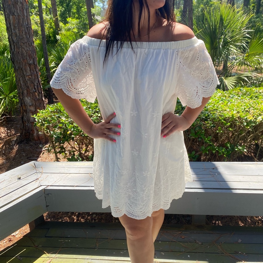 off the shoulder dress